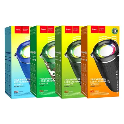 HOCO HC2 - TRUE WIRELESS LED FLASHING SPEAKER IPX5 - HC2 وايرلس سبيكر