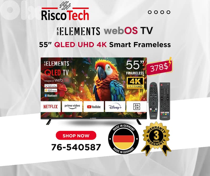German - WebOs Qled TV - UHD 4K Smart 32” 43” 50” 55” 65” 70” 85”Inch 5