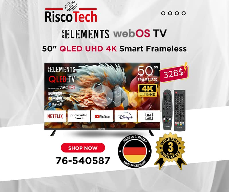 German - WebOs Qled TV - UHD 4K Smart 32” 43” 50” 55” 65” 70” 85”Inch 6