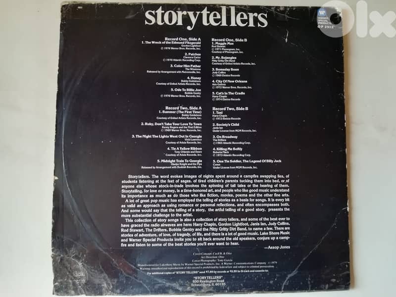 The Storytellers 2x vinyl compilation 1