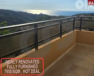 225 sqm furnished and decorated,Hbaline -Jbeil , $795/sqm REF#RS127307