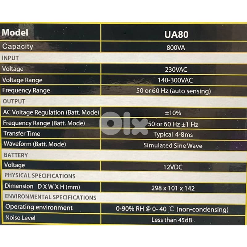 V-STAR - Backup UPS 800VA - PS4 - PS5 - PC 2