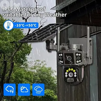 6MP OUTDOOR DUALCAM SOLAR WIFI P2P - PTZ IP CAMERA - T8B كاميرا مراقبة