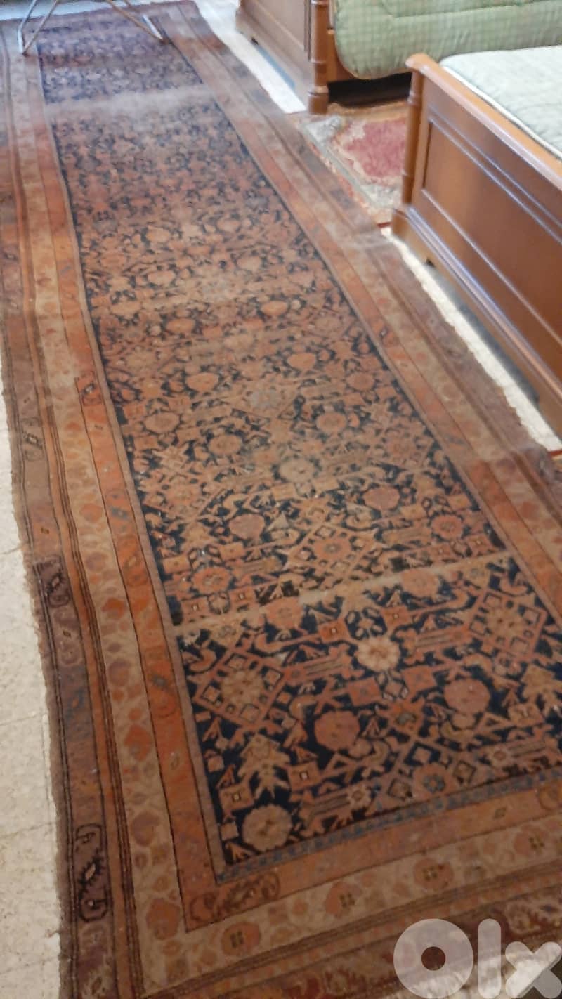 Antique Kerman Persian runner rug - 200 years, approximately - SALE. 1