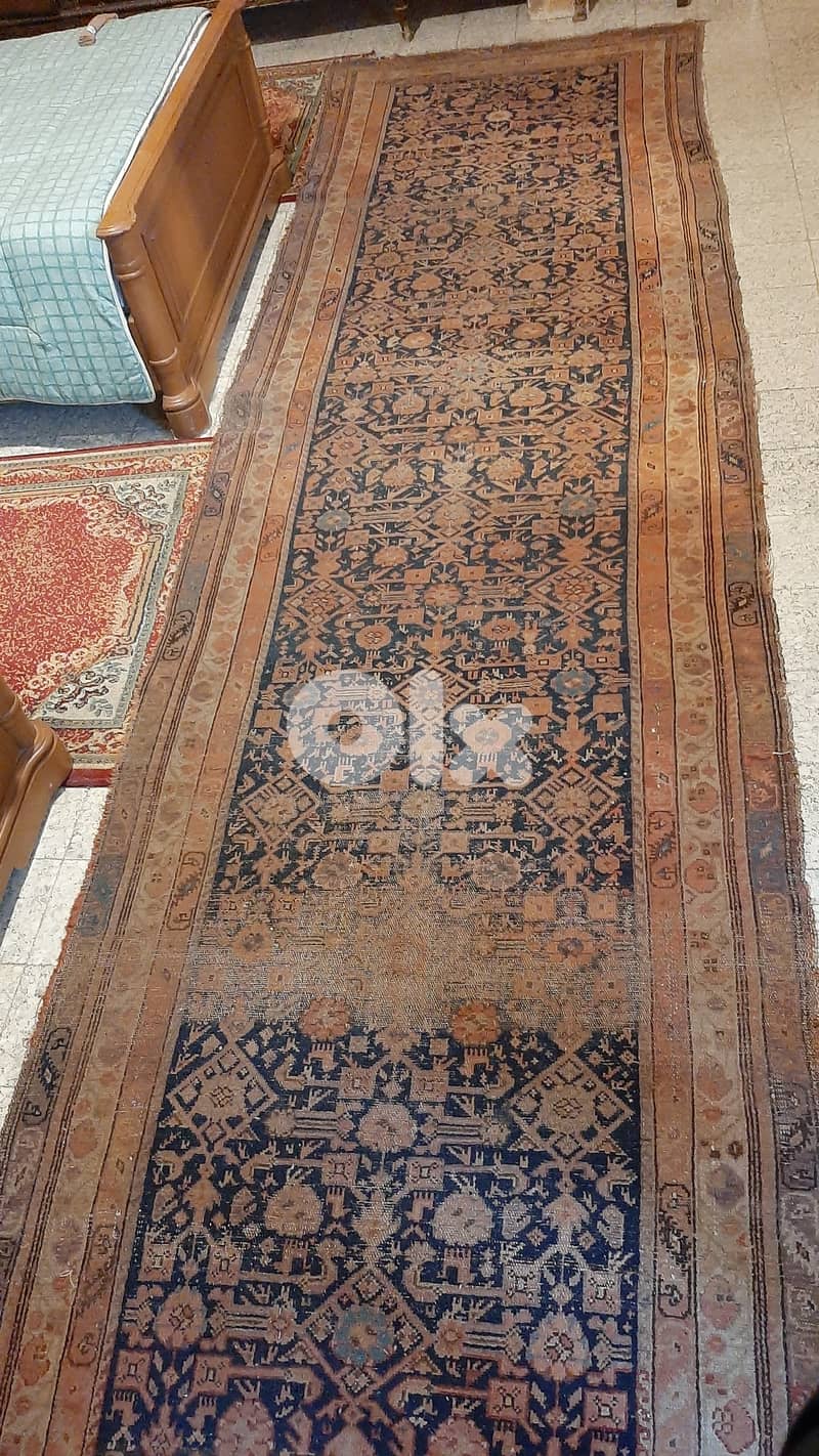 Antique Kerman Persian runner rug - 200 years, approximately - SALE. 2