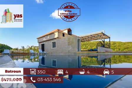 Batroun 350m2 | 400m2 Garden | 40m2 Terrace | Mountain View |OH|
