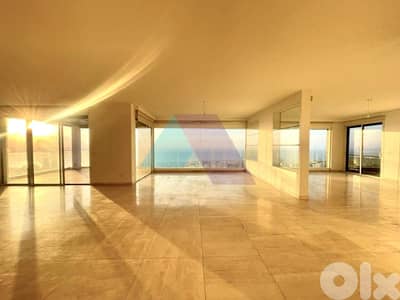 530m2 apartment+Pool+Sea view+7 parking 4sale in Rabieh-شقة في الرابية