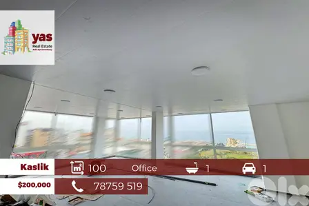 Kaslik 100m2 | Office | Fully Renovated | Prime Location | View | PA |