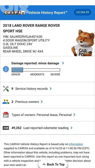 Sport V6 Supercharged Ajnabe Clean Carfax