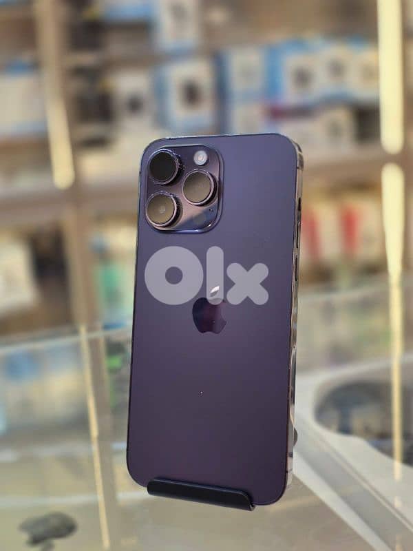 Used 14 pro max 256 gb purple 0