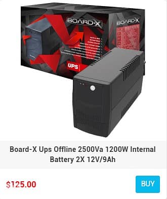 Board-X Ups Offline 850Va 1500Va 2000Va 2500Va 3000Va Internal Battery 4