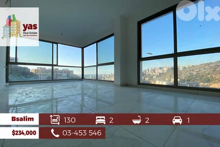 Bsalim 130m2 | New Apartment | Super Luxury | Calm Area | Sea View |PD