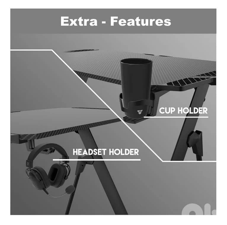 Dhybrid GD514 Premium Quality & stable design Gaming Desk with RGB 4