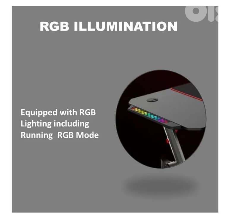 Dhybrid GD514 Premium Quality & stable design Gaming Desk with RGB 5