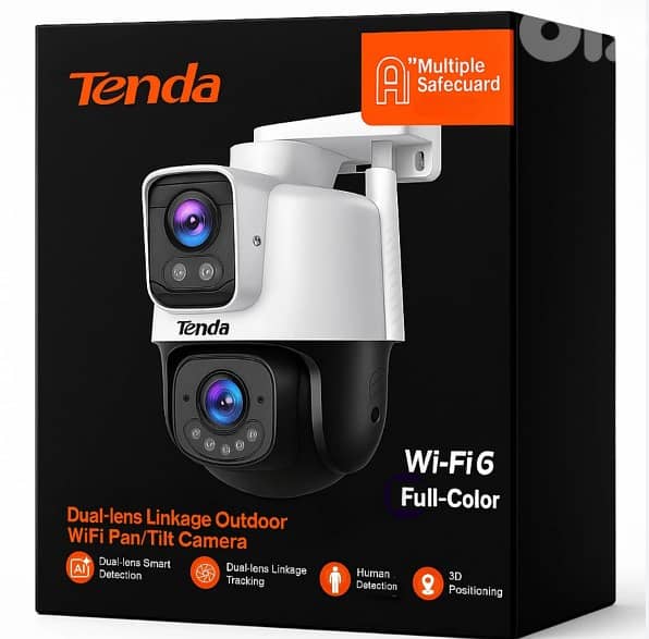 Tenda Ip Wifi Camera Ch9 Dual Lens 6MP Outdoor 30 Meters Night Vision 0