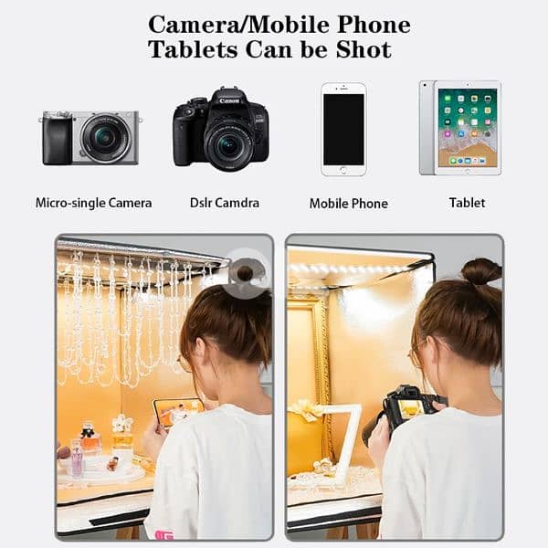 Photo Light Box 80cm With two Led Strip 3