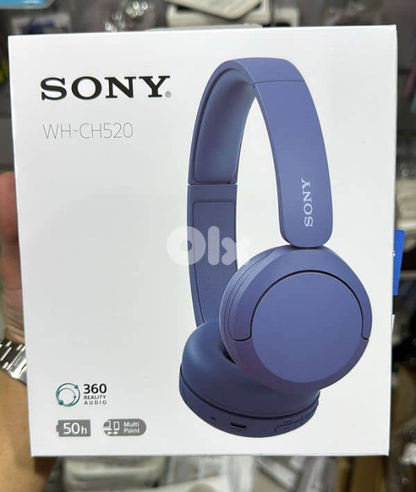 Sony WH-CH520 Headphone Blue 0