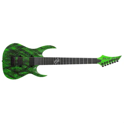 Solar Guitars A2.7GN Canibalismo+ – Green Neon Open Pore Matte