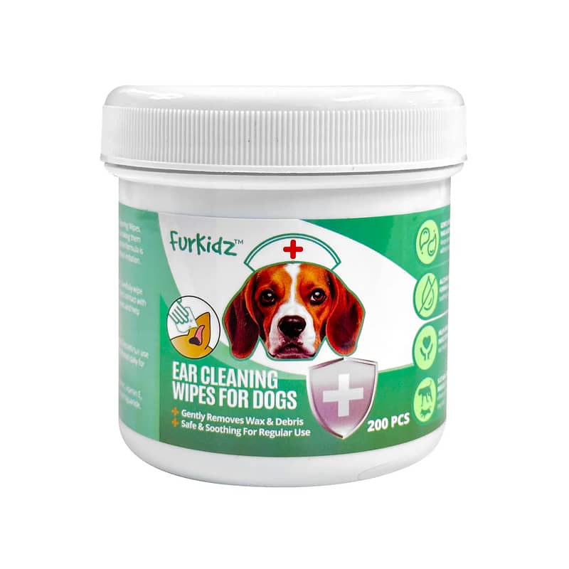 FurKidz Ear Cleaning Wipes for Dogs 0