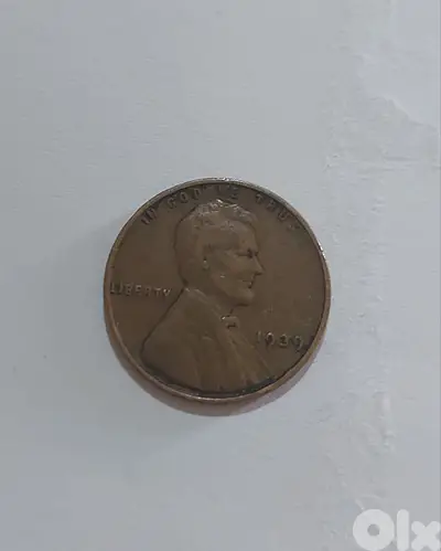 USA  Lincolin Wheat cent coin year 1939