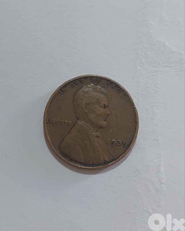 USA  Lincolin Wheat cent coin year 1939 0