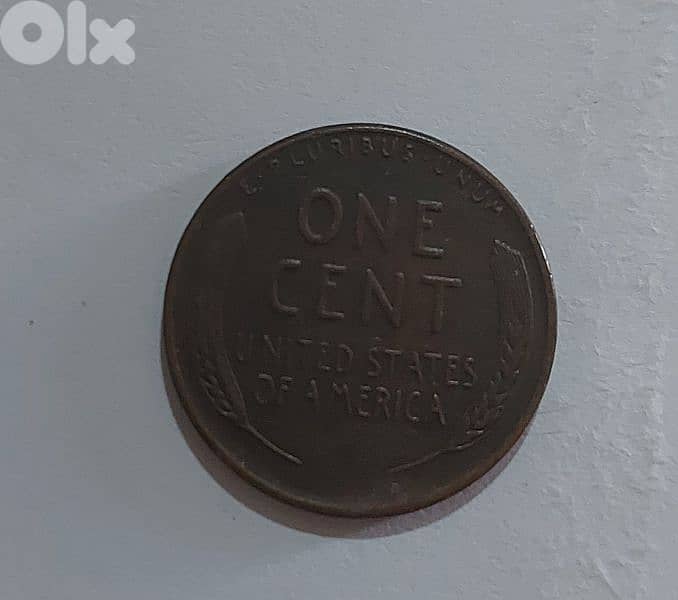 USA  Lincolin Wheat cent coin year 1956 1