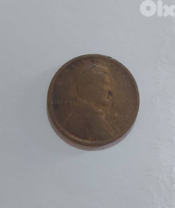 USA  Lincolin Wheat cent coin swiped date 0