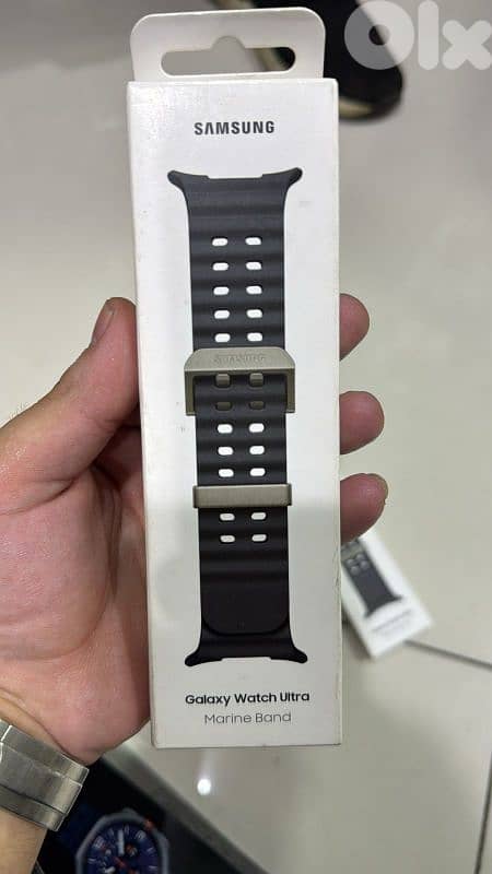 Samsung galaxy watch ultra Marine band black 0