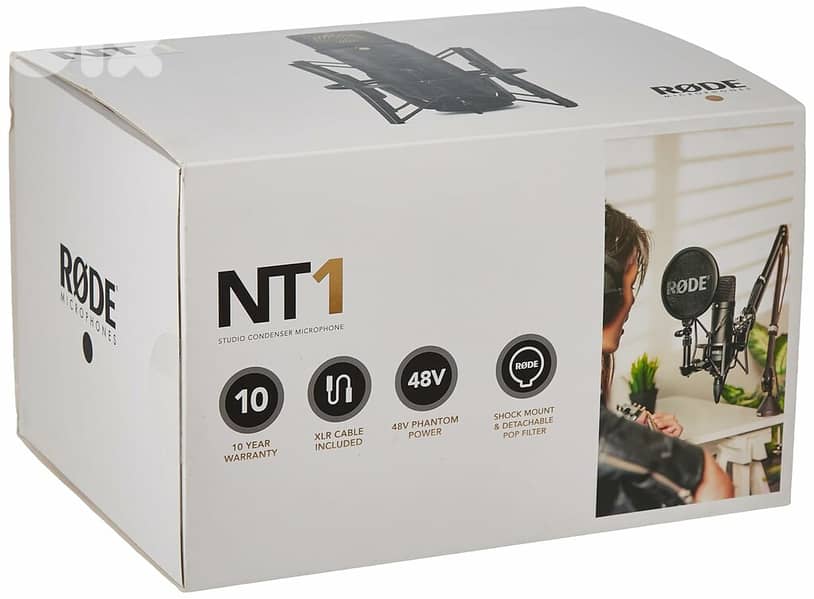 RODE NT1 Signature with SM6 Shockmount and Pop Filter - Black 1