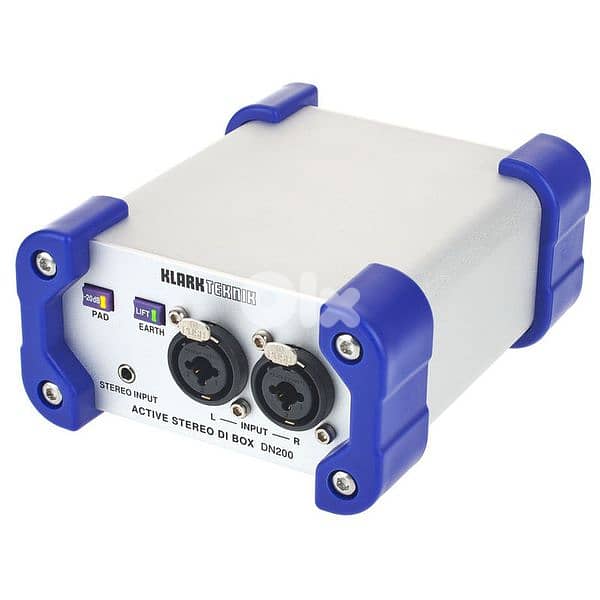 Klark Teknik DN200 V2 2-Channel Active DI Box,Extended Dynamic Range 1