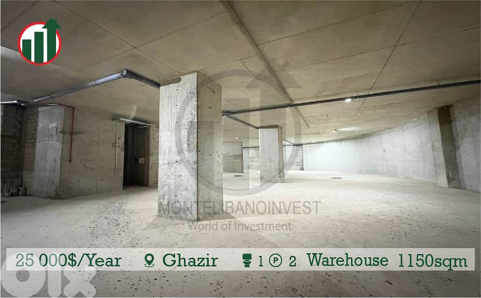 INDUSTRIAL WAREHOUSE FOR RENT IN GHAZIR!! 0