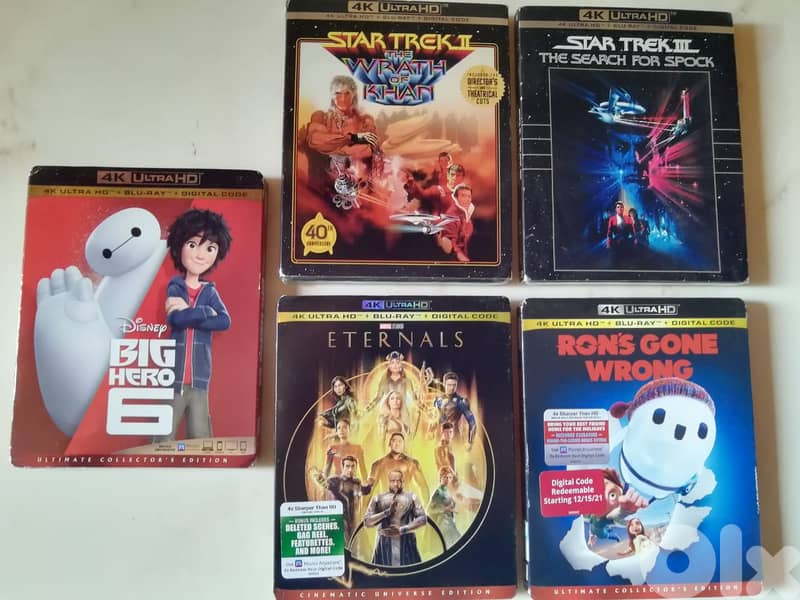 4k ultra hd & bluray double disc movies starting 15$ each check list 0