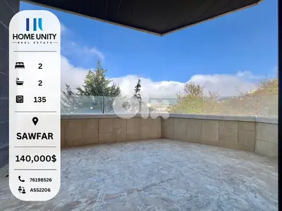 brand new 135 sqm apartment with terrace for sale in sawfar