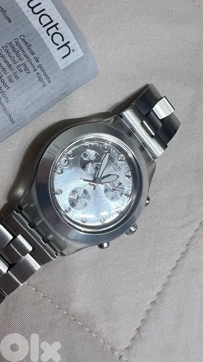 Swatch Watch Unisex Silver