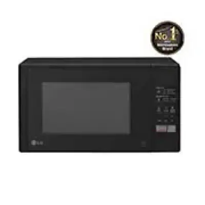 LG Microwave 20L with EasyClean coating, rounded corners, black