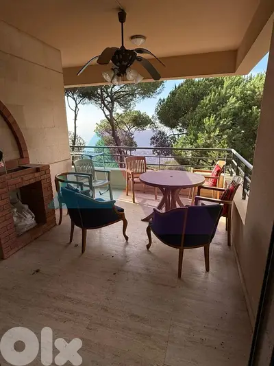 225m2 apartment+shared garden+pool access+shared gym 4rent in Broumana