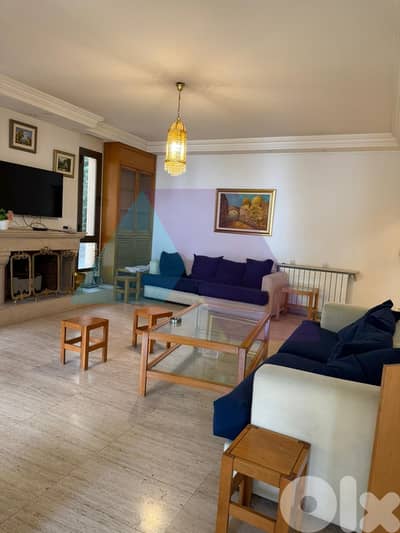 225m2 apartment+shared garden+pool access+shared gym 4rent in Broumana
