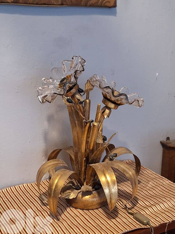 italian flowershaped murano lamp 4