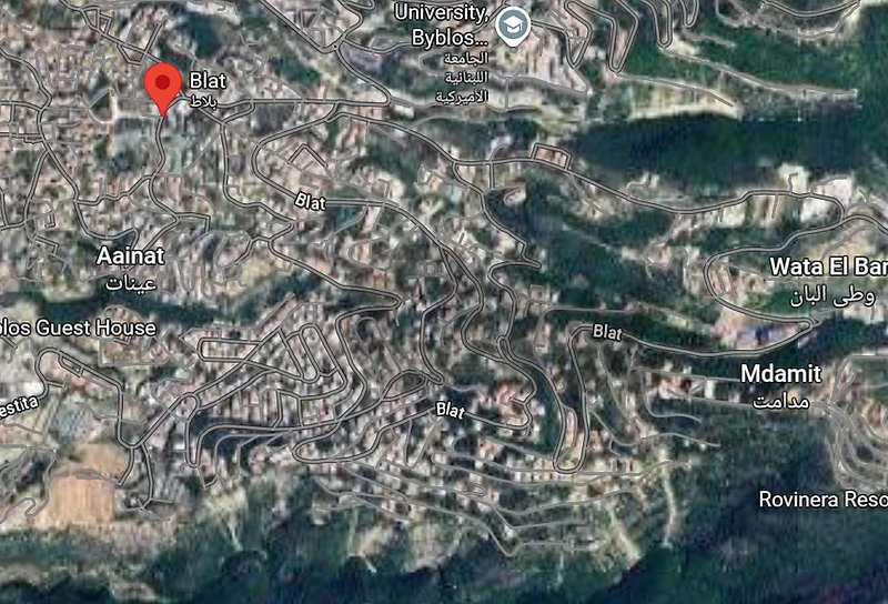 1100 m2 land + open mountain/sea view for sale in Blat - بلاط