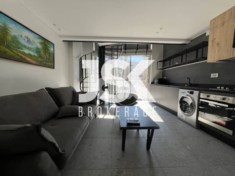 L19625 - Modern & Fully Furnished Loft For Rent in Mar Mikhael 0