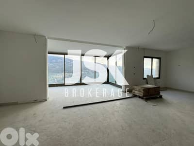 L19628 - Spacious Apartment With Terrace For Sale in Baabdat