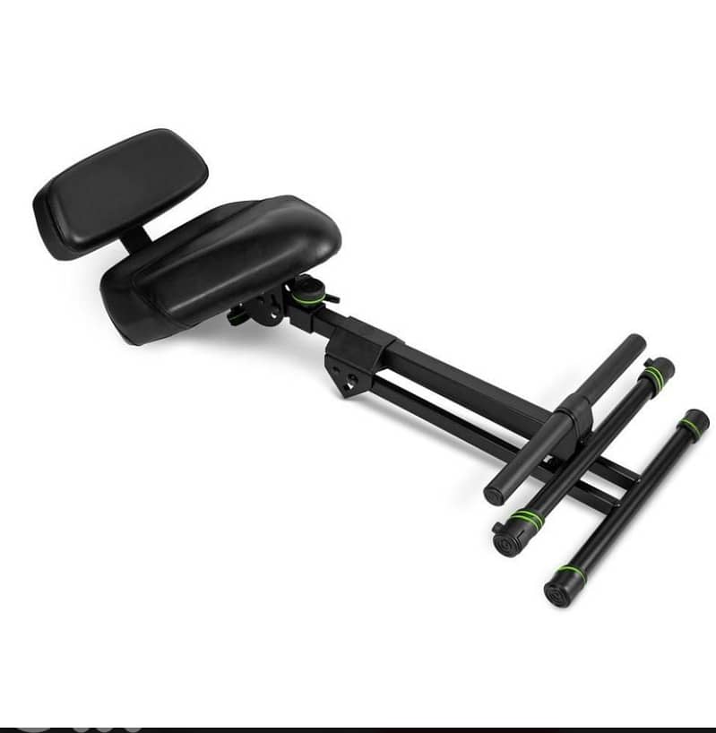 Gravity FM SEAT1 BR Height Adjustable Stool with Foot and Backrest 2