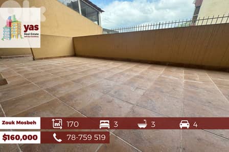 Zouk Mosbeh 170m2 | 120m2 Terrace | Excellent Condition | EL |