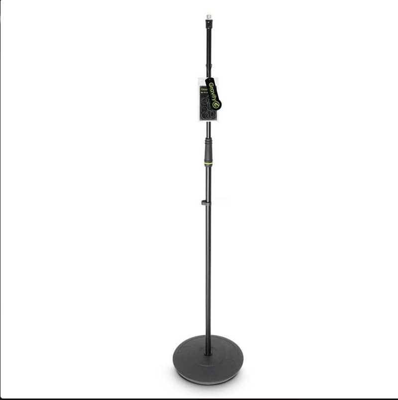 Gravity MS 23 Microphone Stand with Round Base, Black 0