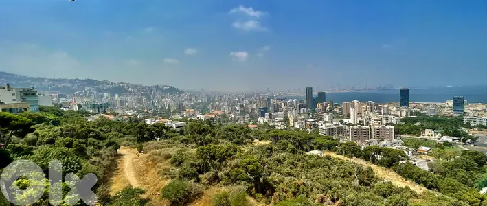 1200 SQM Land in Naccache, Metn with Full Sea View (Non Obstructive)