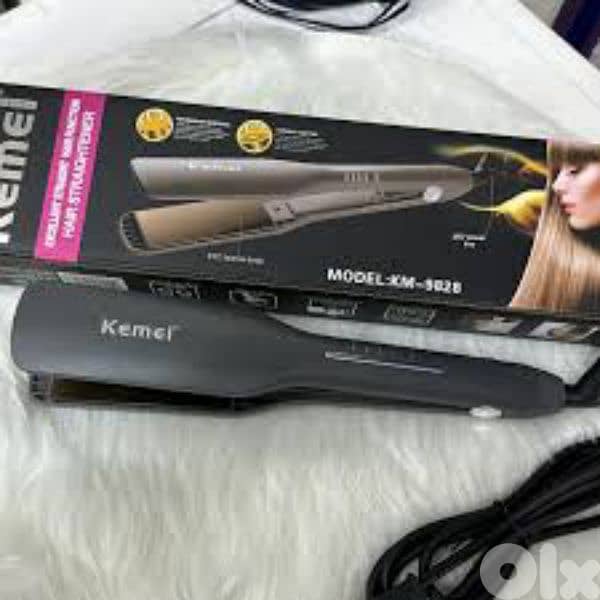 new kemei hair straightener top quality ceramic hair straightener 0
