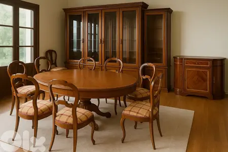 تصفية بداعي السفر Full Dining Room (New) غرفة سفرة كاملة خشب سنديان