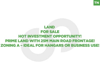 Zgharta – 1,730 SQM Land with 25M Road Frontage– Zoning A REF#TN128277