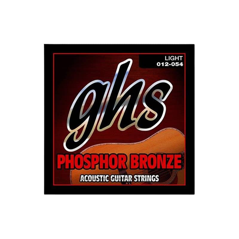 GHS Strings S325 Phosphor Bronze Acoustic Guitar Strings, Light (12-54 0
