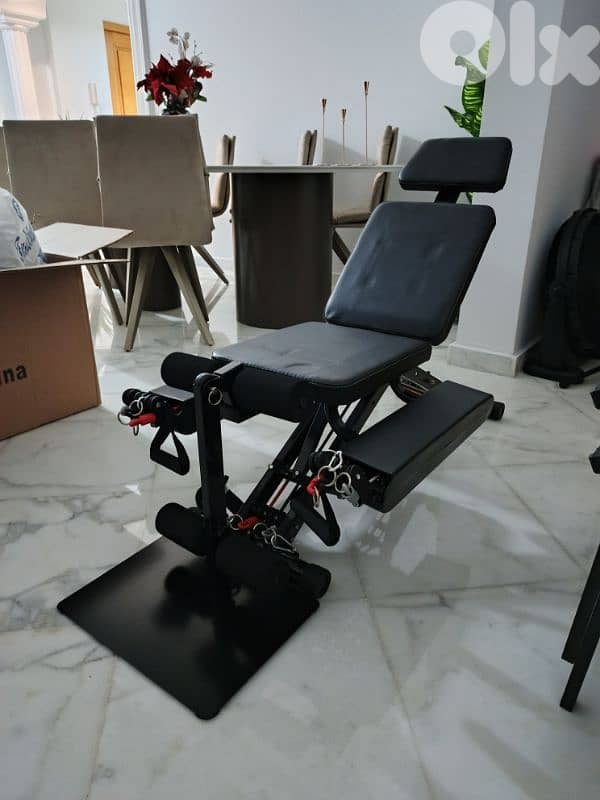 multifunctional adjustable sit-up and leg workout bench 0